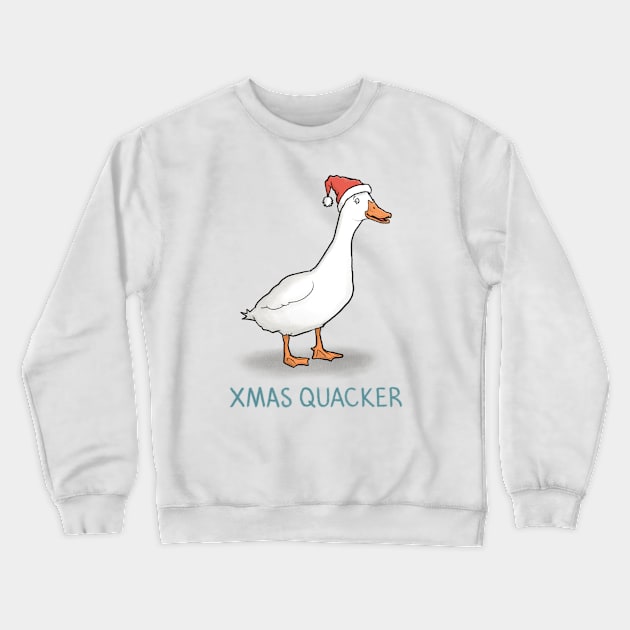 Xmas Quacker Crewneck Sweatshirt by CarlBatterbee